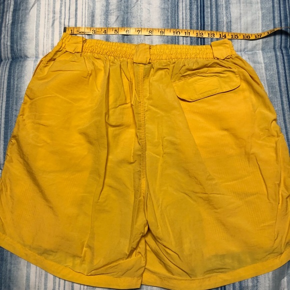 Mens Unisex Vintage Yellow Bimini Bay Penn Reels Fishing Short - Picture 5 of 6